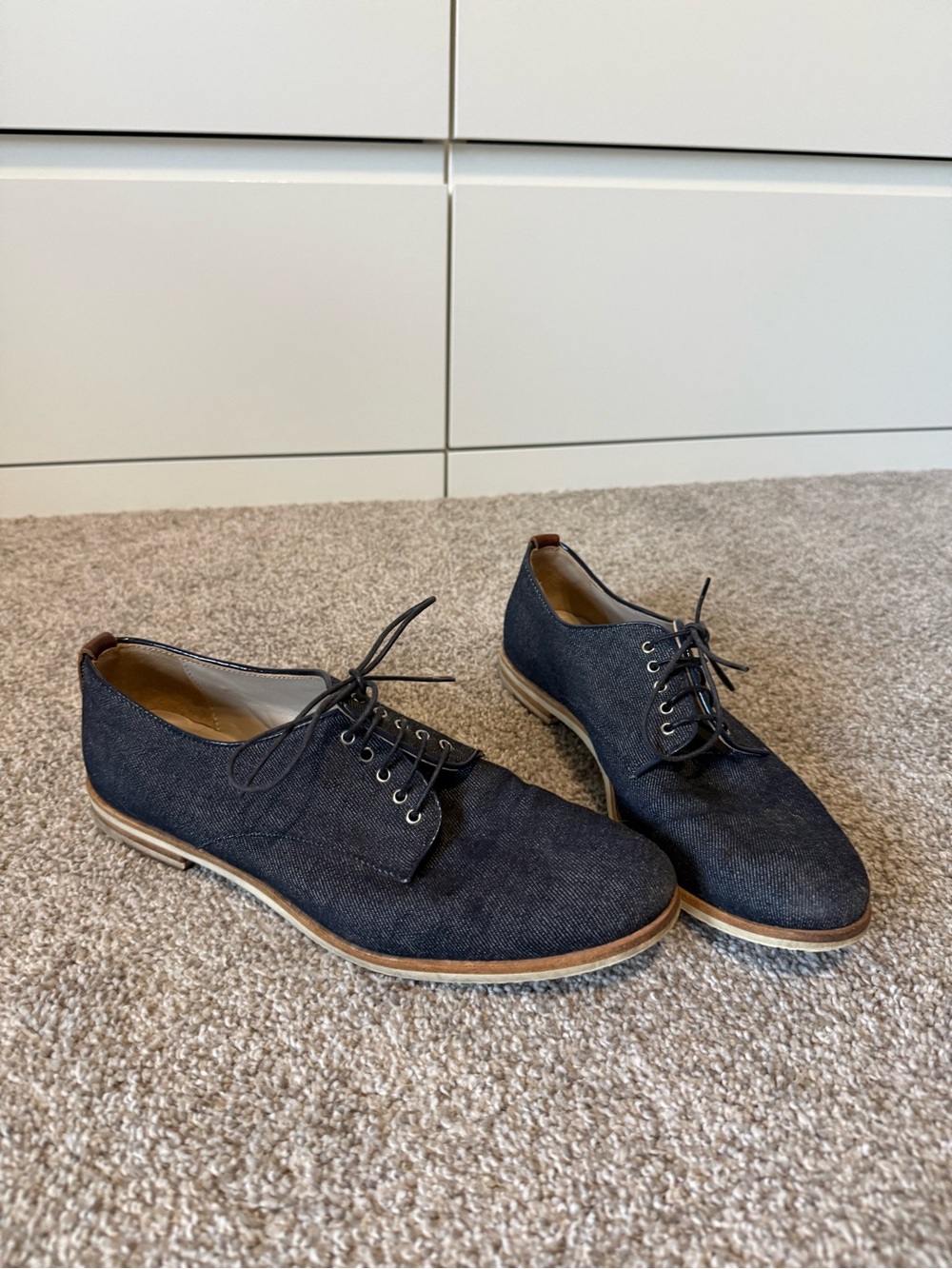 AGL Denim lace up Oxfords